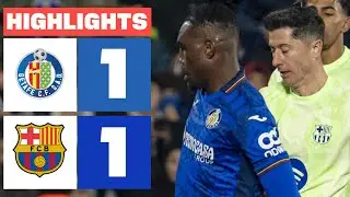 GETAFE CF 1 - 1 FC BARCELONA I HIGHLIGHTS LALIGA EA SPORTS