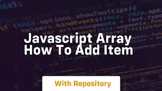 javascript array how to add item