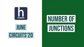 Number of Junctions | June Circuits 2020 | HackerEarth