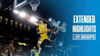 Michigan State at Michigan | Extended Highlights | Big Ten Mens Basketball | Feb. 17, 2024