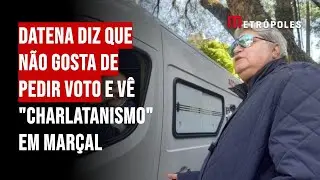 Datena diz que não gosta de pedir voto e vê "charlatanismo" em Marçal