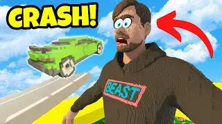 Crashing Cars INTO MRBEAST Destruction! - Teardown Gameplay