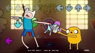 Friday Night Funkin -  Finn and Jake | Adventure Time - Tug of war (FNF Mod)