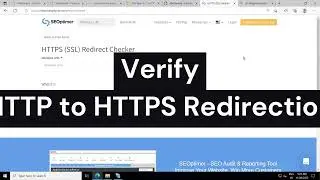 How to verify http to https redirection with redirection checker | AMchannel