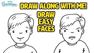 Draw a boy’s face for cartoon & illustration