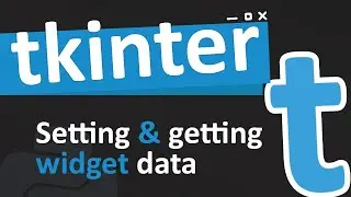 Setting and getting widget data in tkinter