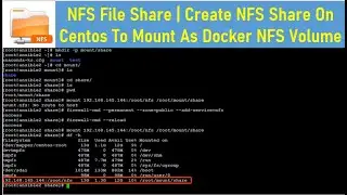 NFS File Share | Create NFS Share On Centos To Mount As Docker NFS Volume /etc/exports | Thetips4you