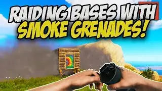 RAIDING Bases with SMOKE GRENADES! - Rust Solo Survival Gameplay