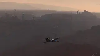 Star Citizen - Racing mission at the Lorville Outskirts racetrack (4K)
