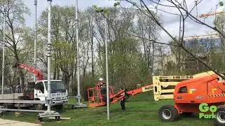 Строительство в Лужниках / Installation in Luzhniki