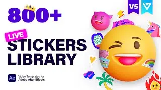 Live Stickers Library V5 | After Effects Animated Stickers