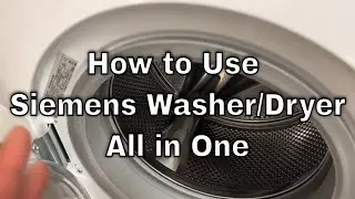 Siemens Washer Dryer - How to Use