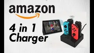 Amazon Basics Nintendo Switch Joy Con Controllers Best Charging Station 4 in 1