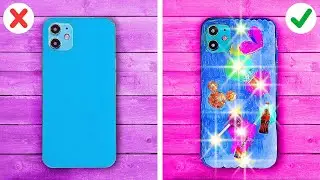 COOL DIY PHONE IDEAS ✨ Brighten Your School Days! Quick & Clever Art Tricks by 123 GO