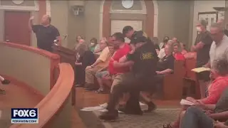 Man arrested for disorderly conduct at Kenosha County board meeting | FOX6 News Milwaukee