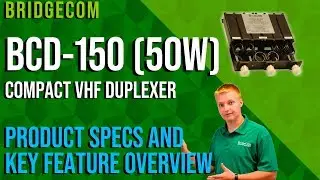 BridgeCom BCD-150 (50W) Compact VHF Duplexer Product Specs and Key Feature Overview