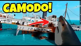 Megalodon ATTACKS Our CRUISE SHIP! Roblox Sinking Simulator