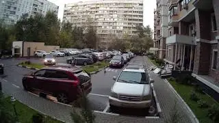Пример записи видео на уличную камеру видеонаблюдения Link 7915W 12MP (Пасмурная погода)