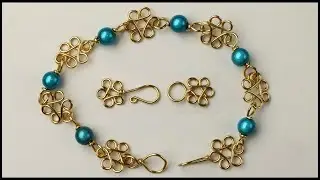 Wire Flower Findings and Clasps Bracelet Making Tutorial