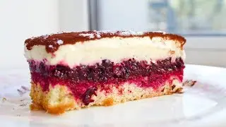 НЕЖНЕЙШИЙ ЧЕРНОСМОРОДИНОВЫЙ ТОРТ С МАСКАРПОНЕ