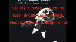 7 '' Sei la credea che te ne fossi andato''I PagliacciLucine Amara NeddaLIVE 1959 Mario Del Monaco,Dimitri Mitropoulos