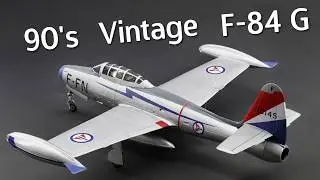 Building A Vintage Jet! Heller F-84G Thunderjet Plastic Model Kit in 1/72 Scale - Build & Review