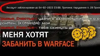 ПОЧЕМУ МЕНЯ ХОТЯТ ЗАБАНИТЬ В WARFACE?