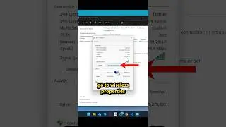 🛜 view wifi password on windows #shorts