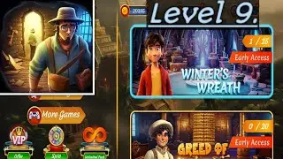 Escape Room Mystery Legacy Winter's Wreath Level 9. Walkthrough Gameplay