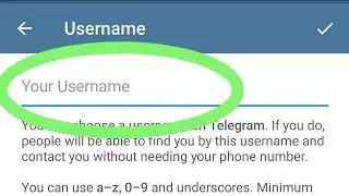 How To Set User Name In Telegram | Telegram Username Kaise Banaye | Username In Telegram | in Hindi