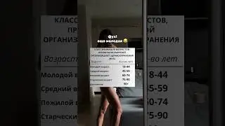 Вы в какой группе возрастов?