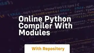 online python compiler with modules