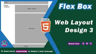 How to create Website Page Layout in HTML CSS | using Flexbox - Web Layout Design Tutorial 07