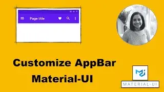 How to customize AppBar in Material-UI?