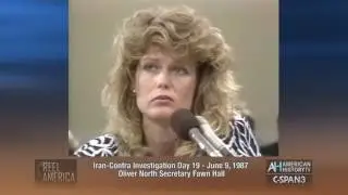 June 9, 1987 - Fawn Hall at Iran Contra Investigation - 30 Years Ago