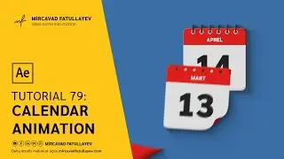 Calendar Date Paper Flying Animation - After Effects Tutorial