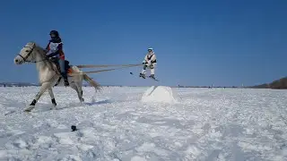 Конно-лыжный забег, с Игнатьево Амурской области, 14.02.2021