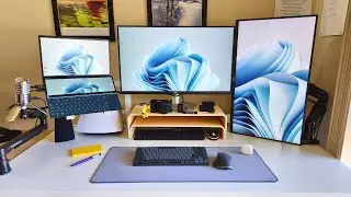 Functional Desk Setup - How to optimize with a rotating monitor on-demand