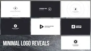 Minimal Logo Reveals | After Effects, Premiere Pro, FCPX, DaVinci Resolve Template (Video Template)