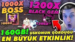 TAMI TAMINA 160GBLİK BOSS KESTİK! 1200 BLACK GEM KIRDIK! UNLAWFUL SAVAŞ CZ PK! LEVO KNIGHT ONLINE