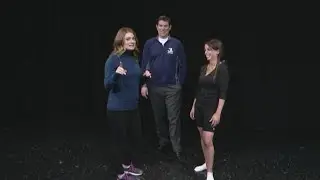 Trying out the triangle dance trend
