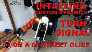 custom dynamics led signal light installation Harley Davidson