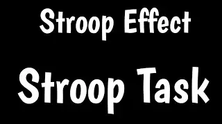 Stroop Task | Stroop Effect |