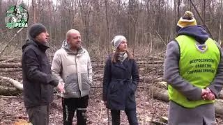 Варварская вырубка Бутовского леса. Рабочие убежали и побросали вещи. Повторный выезд Экорейда
