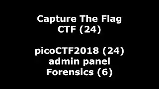 picoCTF2018 nr 24 - video walkthrough of admin panel