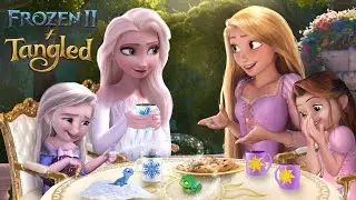 Frozen 2 & Tangled: Elsa and Rapunzel in the future! Their children play together💙☀️ | Alice Edit!