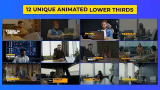 Unique Animated lower thirds After Effect Template