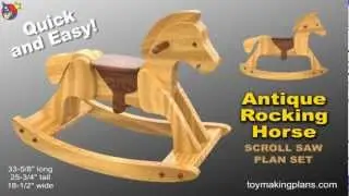 Wood Toy Plans - Heirloom Rocking Horse