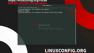 Check default target and change to multi-user target on RHEL 8  - RHCSA exam preparation