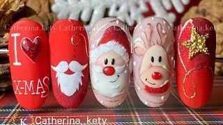 Nail Art 2022|Christmas Nail Art| Santa Claus Nail| Nail Art Natalizie 🎄❄️Madam Glam